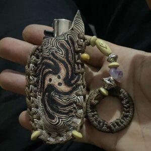 Leather lighter holder